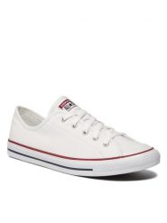 Converse Trampki Chuck Taylor All Star Dainty Ox 564981C Biały. Białe trampki i tenisówki damskie Converse, bez wzorów, z materiału, bez zapięcia. Za 209.99 zł.