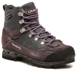 Buty trekkingowe damskie Aku W'S TREKKER PRO GTX, grey/ deep violet, 40. Szare obuwie trekkingowe damskie Aku, bez zapięcia. Za 756.25 zł.