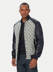 Guess Kurtka bomber M6YL13 W2804 Granatowy Regular Fit. Niebieskie kurtki męskie Guess, m, z aplikacjami, z bawełny, bez kaptura. Za 864.99 zł.