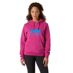 Bluza damska Helly Hansen HH Logo Hoodie 2.0. Czerwone bluzy damskie Helly Hansen, s, bez wzorów, bez ramiączek, bez kaptura. Za 379.45 zł.