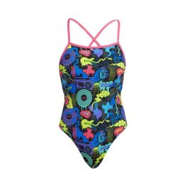 Strój kąpielowy damski Funkita Poppy Long Strapped In. Brązowe stroje kąpielowe damskie Funkita, bez wzorów, z dzianiny. Za 199.00 zł.