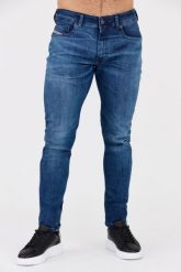 DIESEL Niebieskie męskie jeansy 1979 SLEENKER. Niebieskie jeansy męskie Diesel, z jeansu. W wyprzedaży za 379.99 zł.
