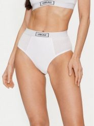 Versace Figi klasyczne z wysokim stanem 1013505 Biały. Białe majtki damskie Versace, z bawełny. Za 419.99 zł.