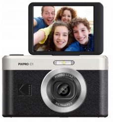 Aparat Cyfrowy 13MP Video 1080p 4x ZOOM Uchylny Ekran 2,8" / KODAK PixPro C1 / Czarny. Aparaty kompaktowe NoName. Za 393.99 zł.