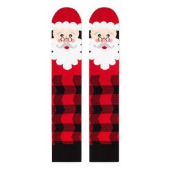Bambusowe skarpety świąteczne Comfort Feet 3/4 do kolan Święty Mikołaj. Brązowe skarpety męskie OEM, bez wzorów, z elastanu. Za 62.34 zł.