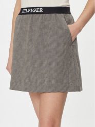 Tommy Hilfiger Spódnica mini WW0WW40515 Szary Regular Fit. Szare spódnice damskie Tommy Hilfiger, bez wzorów, z syntetyku, mini. Za 299.99 zł.