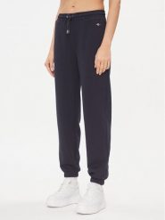 Gant Spodnie dresowe Rel Shield 4204921 Granatowy Relaxed Fit. Niebieskie spodnie dresowe damskie GANT, bez wzorów, z bawełny. Za 249.99 zł.