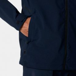 Kurtka przeciwdeszczowa Helly Hansen HP Racing Hooded Jacket 2.0 - navy. Niebieskie kurtki męskie Helly Hansen, m, bez wzorów, bez kaptura. Za 807.65 zł.