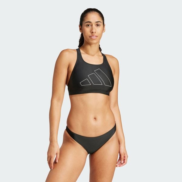 Góra Bikini Big Bars. Białe stroje kąpielowe damskie Adidas, xs, bez wzorów. Za 119.00 zł.