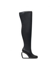 United Nude Kozaki Mobius Long Boot Hi II 10751849177 Czarny. Czarne kozaki damskie United Nude, bez wzorów, ze skóry, bez obcasa, na koturnie, bez zapięcia. Za 1,599.00 zł.