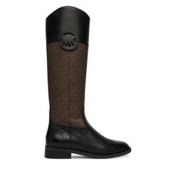 Kozaki MICHAEL Michael Kors. Brązowe kozaki damskie MICHAEL Michael Kors, bez wzorów, bez obcasa, na płaskiej podeszwie, bez zapięcia. Za 1,239.00 zł.