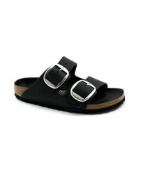 Sandały Birkenstock Birkenstock Arizona Big Buckle Damskie. Czarne sandały damskie Birkenstock, bez wzorów, z materiału, bez obcasa, bez zapięcia. Za 676.00 zł.