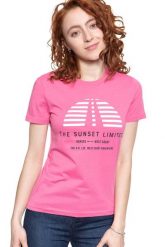 LEE T SHIRT DAMSKI SUNSET TEE CHROME PINK L42XEPNE 112109515. Różowe t-shirty damskie Lee, l, bez wzorów, bez kołnierzyka, bez ramiączek. Za 69.99 zł.