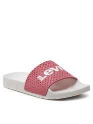 Levi's® Klapki 233025-753-85 Różowy. Czerwone klapki damskie bez wzorów, z syntetyku, bez obcasa, bez zapięcia. Za 139.99 zł.