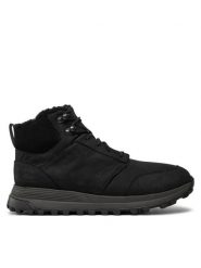 Clarks Trzewiki Atl Trek Up Wp 26178660 Czarny. Czarne botki męskie Clarks, bez wzorów, z nubiku, bez obcasa, bez zapięcia. Za 577.66 zł.