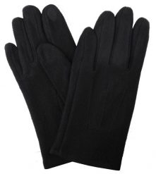 Delikatne i Wygodne Rękawiczki z Wełną - Męskie - Czarne. Czarne rękawiczki męskie Em men's accessories, na jesień, bez wzorów, z poliesteru. Za 99.00 zł.