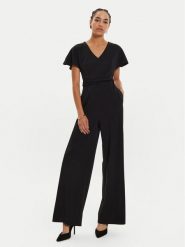 Calvin Klein Kombinezon K20K208335 Czarny Regular Fit. Czarne sukienki damskie Calvin Klein, bez wzorów, z syntetyku, bez kołnierzyka, bez ramiączek. Za 839.99 zł.
