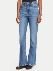 HUGO Jeansy Geflare_2 50566178 Niebieski Flare Fit. Niebieskie jeansy damskie Hugo, bez wzorów, z bawełny. Za 594.99 zł.