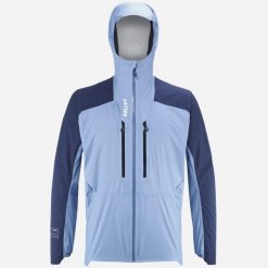 Kurtka trekkingowa męska Millet Wanaka Light 2.5L Jkt M wodoodporna. Niebieskie kurtki męskie Millet, l, bez wzorów, sportowe, bez kaptura. Za 1,150.00 zł.