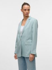 Vero Moda Marynarka Nila 10320915 Zielony Slim Fit. Zielone marynarki i żakiety damskie Vero Moda, bez wzorów, z syntetyku, bez kołnierzyka, bez ramiączek. Za 149.99 zł.