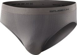 Brubeck BE1004M Slipy męskie Base Layer szary XXL. Szare slipki męskie Brubeck, m, bez wzorów. Za 70.45 zł.