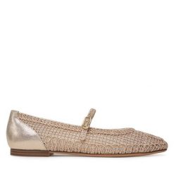 Baleriny Tamaris. Brązowe balerinki damskie Tamaris, bez wzorów, bez obcasa, bez zapięcia. Za 159.99 zł.