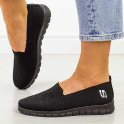 Czarne sportowe buty damskie Potocki 16327. Czarne obuwie sportowe damskie POTOCKI, na lato, bez wzorów, z tkaniny, bez zapięcia, na fitness i siłownię. Za 89.00 zł.