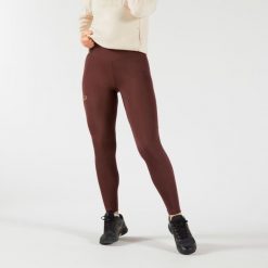 Legginsy tenisowe damskie Dry Hip Ball. Brązowe legginsy damskie KUIKMA, bez wzorów, z elastanu. Za 119.99 zł.