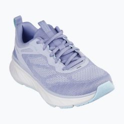 Buty damskie SKECHERS Edgeride Power Flow. Niebieskie obuwie sportowe damskie Skechers, bez wzorów, bez zapięcia. Za 269.99 zł.