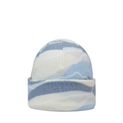 Czapka BUFF POLAR PRINTS BEANIE AGUAR. Niebieskie czapki damskie Buff, na zimę, bez wzorów, z polaru, sportowe. W wyprzedaży za 104.93 zł.