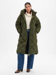 Barbour Pikowany płaszcz - Kirkton Puffer Kobiety Sztuczne włókno zielony, 46. Zielone płaszcze damskie Barbour, bez wzorów, z włókna, eleganckie, bez kołnierzyka. Za 1,399.95 zł.
