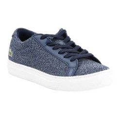 Lifestylowe Buty Treningowe Dla Kobiet. Niebieskie obuwie trekkingowe damskie Lacoste, bez zapięcia. Za 569.99 zł.