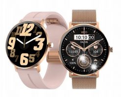 Smartwatch Kiano Smartwatch Kiano Venus Wodoodporny AMOLED Moduł GPS 1.32 230mAh złoty. Żółte zegarki smartwatch Kiano, bez wzorów. Za 877.80 zł.