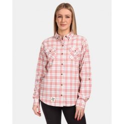 Damska koszula flanelowa Kilpi FLANNY-W. Czerwone koszule damskie Kilpi, l, bez wzorów, sportowe, bez kołnierzyka, bez ramiączek. Za 179.35 zł.