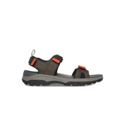 Sandały męskie SKECHERS Tresmen Ryer. Zielone sandały męskie Skechers, bez wzorów, sportowe, bez zapięcia. Za 209.99 zł.