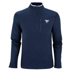 Bluza 1/4 zamka błyskawicznego Tecnifibre. Niebieskie bluzy damskie TECNIFIBRE, m, bez wzorów, z elastanu, sportowe, bez ramiączek, bez kaptura. Za 262.00 zł.