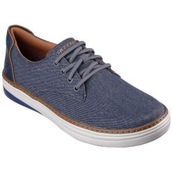 Adidasy Skechers Hyland - Ratner, Mężczyźni. Niebieskie buty sportowe męskie Skechers, bez wzorów, z tkaniny, bez zapięcia. Za 490.00 zł.