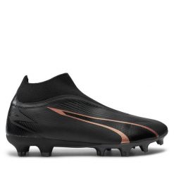 Buty do piłki nożnej Puma. Czarne buty sportowe męskie Puma, bez wzorów, bez zapięcia. Za 309.99 zł.