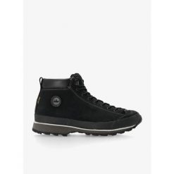 Buty outdoor męskie Lomer Bio Naturale Mid MTX. Czarne trekkingi męskie LOMER, bez zapięcia. W wyprzedaży za 449.99 zł.