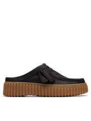 Clarks Klapki Torhill Mule 26181193 Czarny. Czarne klapki damskie Clarks, bez wzorów, ze skóry, bez obcasa, bez zapięcia. Za 289.99 zł.