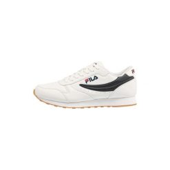 Sneakersy Fila Orbit Low. Białe obuwie sportowe damskie Fila, bez wzorów, bez zapięcia, do biegania. W wyprzedaży za 187.85 zł.
