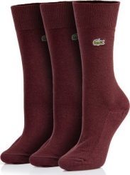 Lacoste Skarpetki męskie Lacoste 3pack RA4744-8S5 - 36/40. Skarpety męskie Lacoste, bez wzorów. Za 95.00 zł.