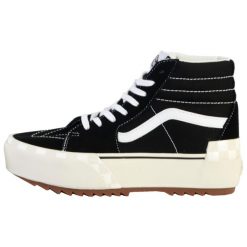 Trampki Vans cu platforma Sk8-Hi Stacked, Kobiety. Czarne trampki i tenisówki damskie Vans, bez wzorów, z materiału, za kostkę, bez zapięcia. Za 590.00 zł.