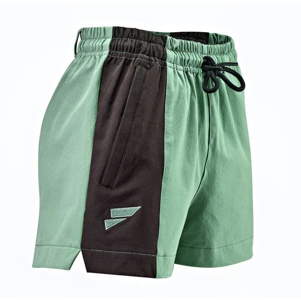 Spodenki boulderingowe dla kobiet. Czarne szorty damskie FELSENFEST, bez wzorów, z elastanu, sportowe. Za 219.99 zł.