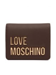 LOVE MOSCHINO Portfel JC5612PP1PKD0300 Brązowy. Brązowe portfele damskie Love Moschino, ze skóry. Za 399.99 zł.