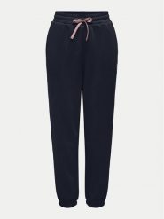 ONLY Spodnie dresowe Noomi 15316153 Granatowy Regular Fit. Niebieskie spodnie dresowe damskie ONLY, bez wzorów, z bawełny. Za 69.99 zł.