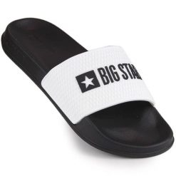 Klapki Big Star M JJ174506 INT1951B białe. Białe klapki męskie bez wzorów, z gumy, bez zapięcia. Za 167.62 zł.