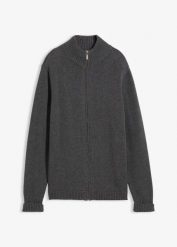Kardigan z czystej bawełny organicznej. Zielone kardigany damskie bonprix, bez wzorów, z bawełny, klasyczne, bez kołnierzyka. Za 124.99 zł.