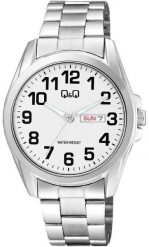 Zegarek QQ Zegarek męski QQ A05A-002P srebrny. Szare zegarki męskie Q&Q, bez wzorów, srebrne. Za 170.00 zł.