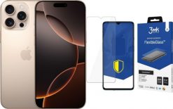 Smartfon Apple iPhone 16 Pro Max 256GB Desert Titanium (MYWX3) + FlexibleGlass. Smartfony Apple. Za 5,442.00 zł.